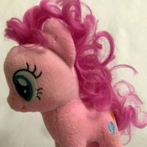 Ty My Little Pony Pink Plush 7.5 In Pony Pinkie Pie Balloon Stuffed Animal Toy